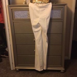 Fashion nova white dress pants size L stretch